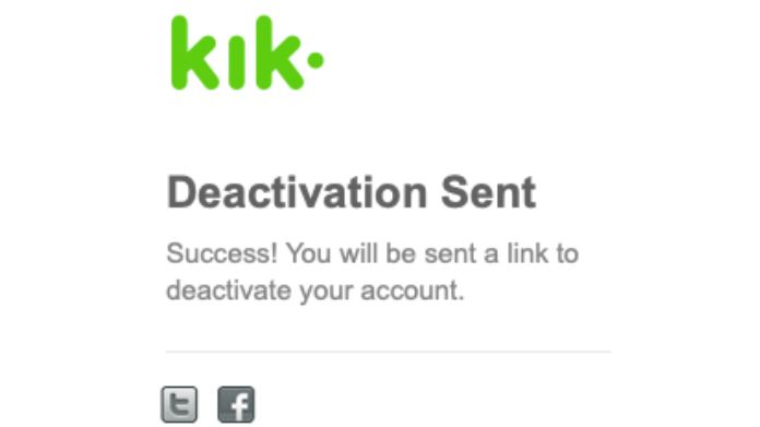 delete kik account